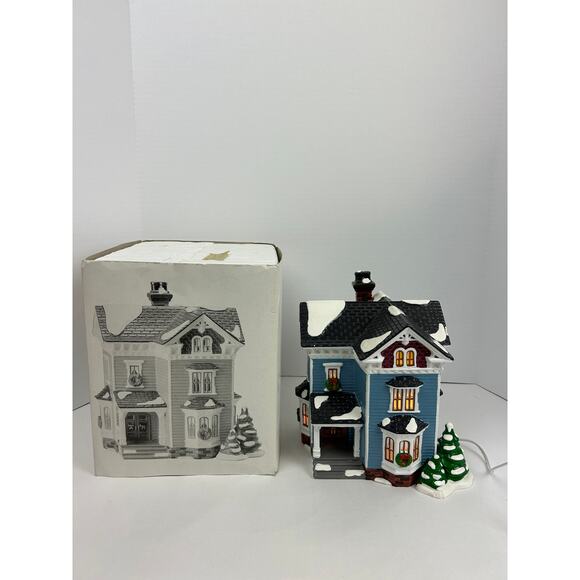 Department 56 Glenhaven House Lighted Original Snow Village With Box - Retired - Picture 1 of 10